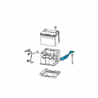 OEM Honda Plate, Battery Setting Diagram - 31512-S9A-000