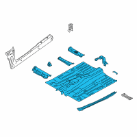 OEM 2017 Ford Transit Connect Front Floor Pan Diagram - DV6Z-1711135-D