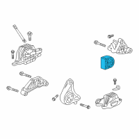 OEM Buick Regal Sportback Rear Transmission Mount Diagram - 84283188