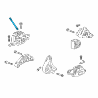 OEM Buick LaCrosse Motor Mount Brace Diagram - 23182727