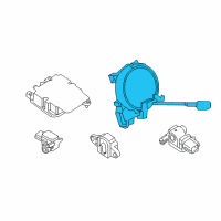 OEM 2015 Nissan Rogue Clock Spring Steering Air Bag Wire Diagram - 25554-4BA1A