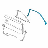 OEM 1997 Ford Mustang Weatherstrip Diagram - 3R3Z-6320557-AA