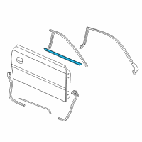 OEM 1994 Ford Mustang Belt Weatherstrip Diagram - XR3Z-6321452-AA