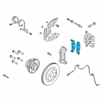 OEM 2021 Ford Explorer Front Pads Diagram - L1MZ-2001-F