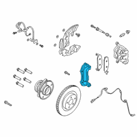 OEM 2020 Ford Explorer Caliper Support Diagram - L1MZ-2C396-K