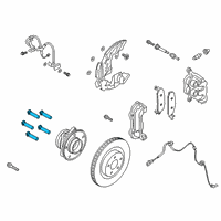 OEM 2022 Ford Police Interceptor Utility Wheel Stud Diagram - BCPZ-1107-C