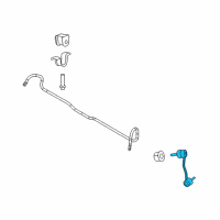 OEM 2007 Dodge Sprinter 3500 Link-STABILIZER Bar Diagram - 68013720AA