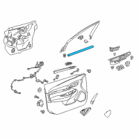 OEM 2017 Chevrolet Caprice Belt Weatherstrip Diagram - 92292205