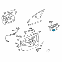 OEM 2015 Cadillac ATS Window Switch Diagram - 92259977