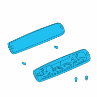 OEM GMC Sierra 1500 High Mount Lamp Diagram - 19169016