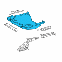 OEM 2020 Toyota Corolla Rear Floor Pan Diagram - 58311-12380