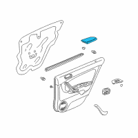 OEM 2006 Acura TSX Armrest Assembly, Right Rear Door (Moon Lake Gray) (Leather) Diagram - 83702-SEA-J31ZE