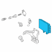 OEM 2021 Nissan Armada Blank Engine Control Module Diagram - 23703-9FV0A