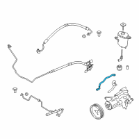 OEM 2014 BMW ActiveHybrid 7 Radiator Return Line Diagram - 32-41-6-778-520