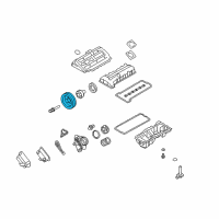 OEM 2013 BMW 128i Crank Pulley Vibration Dampner Diagram - 11-23-7-564-969