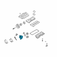 OEM 2011 BMW 135i Oil Filter Unit, Aluminium Diagram - 11-42-8-683-206