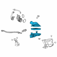 OEM 2021 Chevrolet Camaro Air Cleaner Assembly Diagram - 84008589