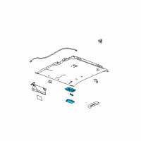 OEM 2004 Chevrolet Colorado Dome Lamp Diagram - 15126553