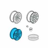 OEM Cadillac XT4 Wheel, Alloy Diagram - 84855229