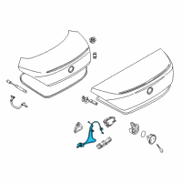 OEM 2007 BMW M6 Bowden Cable, Trunk Lid Diagram - 51-24-7-191-120