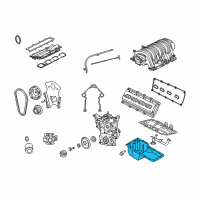 OEM 2014 Dodge Charger Pan-Engine Oil Diagram - 5037634AC