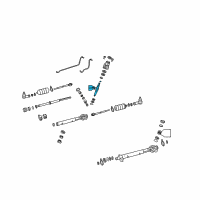 OEM Pontiac GTO Shaft, Steering Gear Pinion (W/Valve) Diagram - 92145976