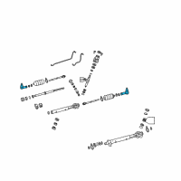 OEM 2004 Pontiac GTO Outer Tie Rod Diagram - 95710160