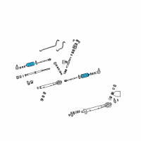 OEM Pontiac Boot, Steering Gear Diagram - 92146712