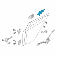 OEM 2020 Hyundai Veloster N Rear Exterior Door Handle Assembly, Right Diagram - 83660-J3000-CA