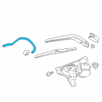 OEM Toyota Camry Washer Hose Diagram - 90099-33299