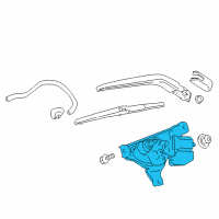 OEM 2018 Toyota Prius C Rear Motor Diagram - 85130-52240