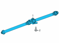 OEM Chevrolet Trailblazer Drive Shaft Diagram - 60004993