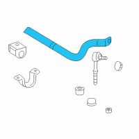 OEM 2010 Lexus HS250h Bar, Stabilizer, Rear Diagram - 48812-72010
