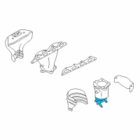 OEM Hyundai XG300 Catalyst Case Assembly, Left Diagram - 28530-39775