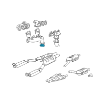 OEM BMW 750iL Exhaust Pipe Diagram - 11-62-1-439-910