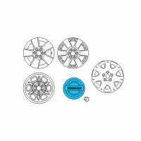 OEM Nissan Xterra Disc Wheel Ornament Diagram - 40342-ZS01A