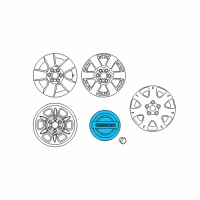 OEM 2009 Nissan Xterra Disc Wheel Ornament Diagram - 40342-ZS01A