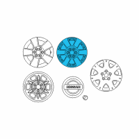 OEM Nissan Xterra Aluminum Wheel Diagram - 40300-ZL07A