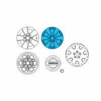 OEM 2009 Nissan Xterra Aluminum Wheel Diagram - 40300-ZL07A