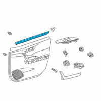 OEM 2021 Toyota RAV4 Prime Belt Weatherstrip Diagram - 68172-0R050