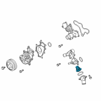 OEM Lincoln Navigator Thermostat Diagram - BL3Z-8575-B