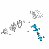 OEM 2020 Ford Transit-250 Thermostat Housing Diagram - BL3Z-8592-C