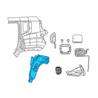 OEM 2016 Jeep Renegade Splash Diagram - 68431658AA