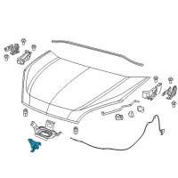 OEM Ram ProMaster City Hood Latch Diagram - 68320667AA