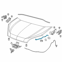 OEM Ram Hood Prop Rod Diagram - 68288740AA