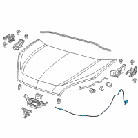 OEM 2019 Ram ProMaster City Cable-Hood Release Diagram - 68259353AA