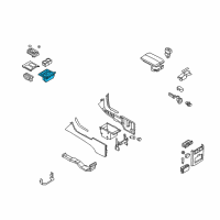 OEM Infiniti M45 Cup Holder Assembly Diagram - 68430-EH21A