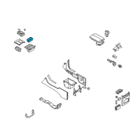 OEM 2008 Infiniti M45 Cup Holder Insert Diagram - 68961-EH100