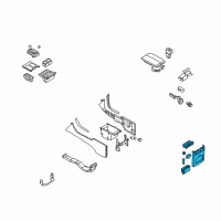 OEM Infiniti M45 FINISHER - Console Box Diagram - 96930-EH21B