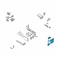 OEM 2008 Infiniti M35 FINISHER - Console Box Diagram - 96930-EH21B